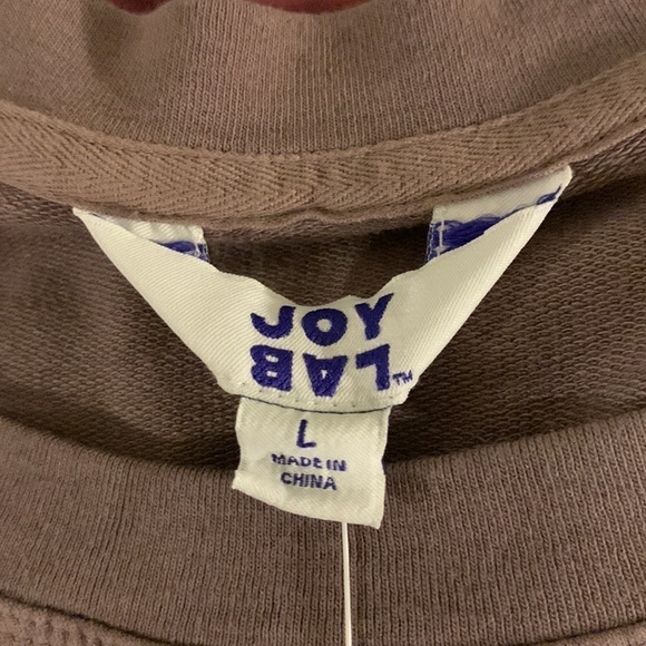 Joy Lab Sweatshirt  Women's French Terry Tie-Dye Pullover large NWOT two tones - Picture 3 of 13